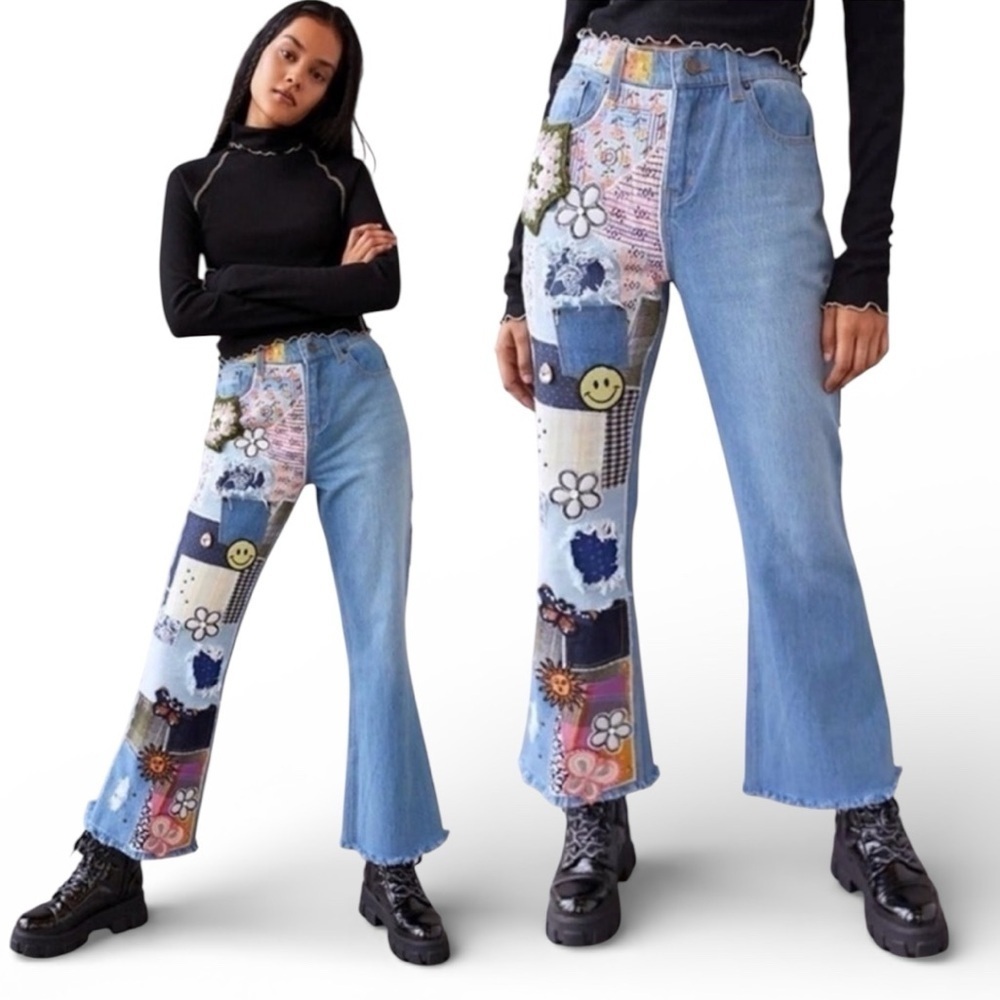 BDG High-Waisted Flare Jeans Indigo Craft NWT